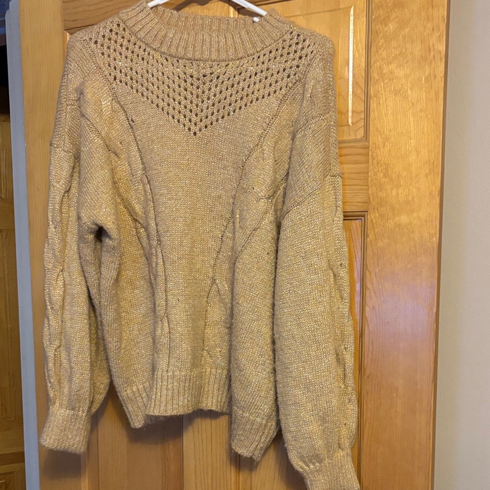 Cozy Knit Sweater in Beige